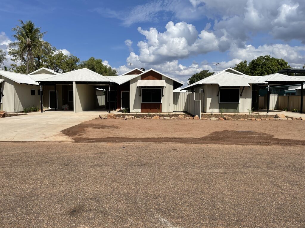 Steel framed social housing units in Kununurra
